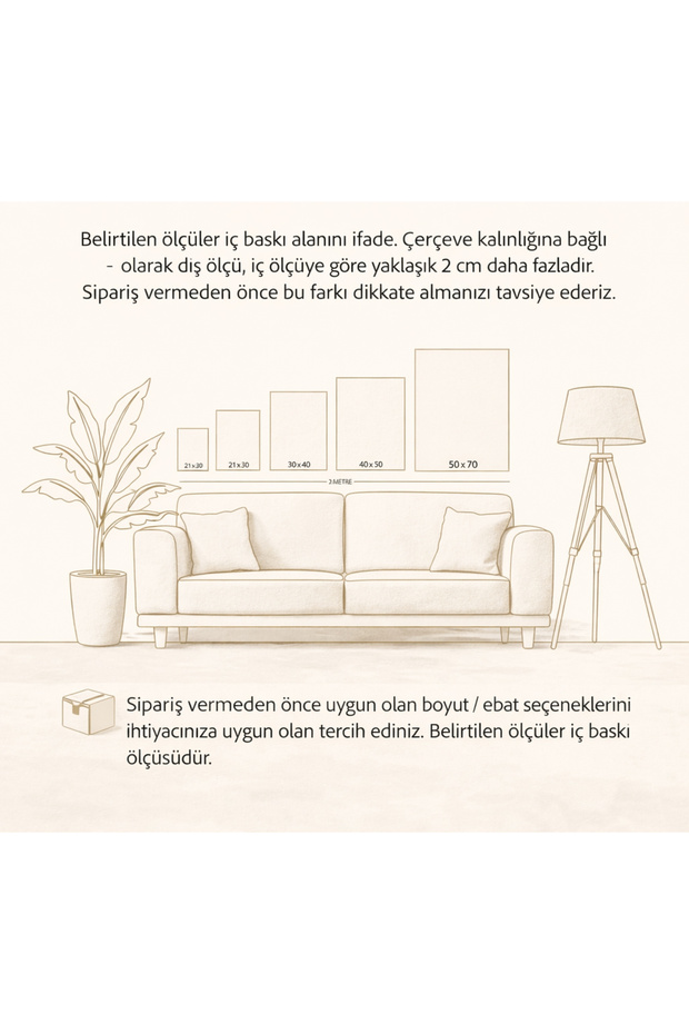 Eskitme Çerçeveli Tablo - 2