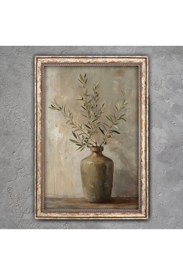 Eskitme Çerçeveli Tablo - 1