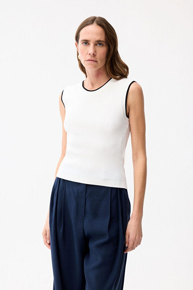 Kolsuz Triko Bluz - 4