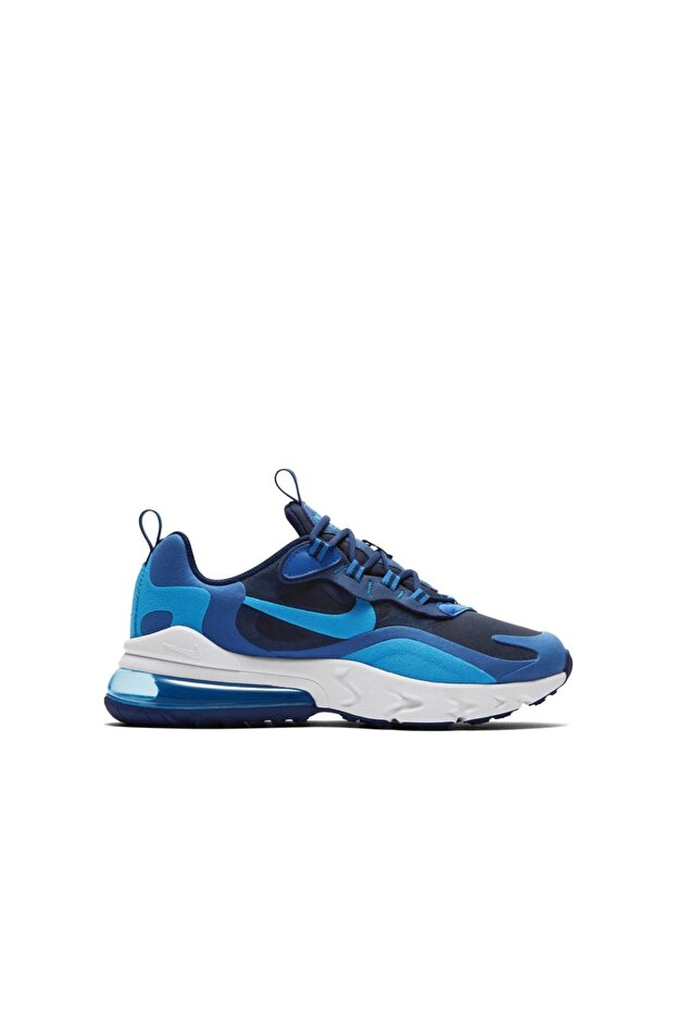 Air Max 270 React Running Shoes Blue Void - 2
