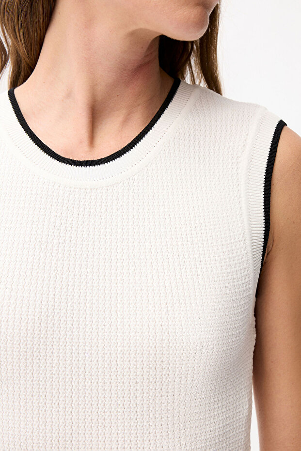 Kolsuz Triko Bluz - 2