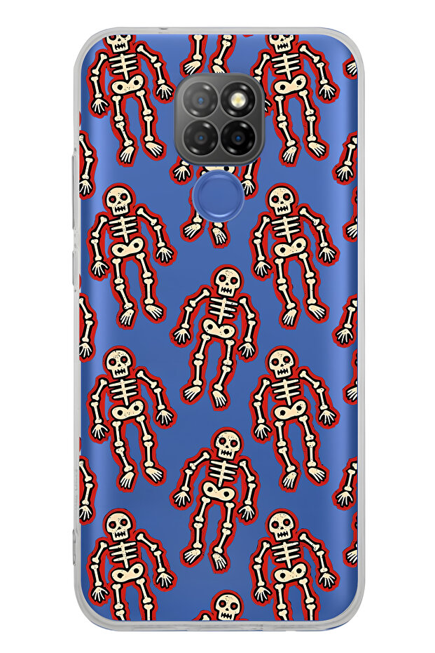 General Mobile Gm 20 Compatible Skeleton Patterned Patterned Transparent Phone Case - 1