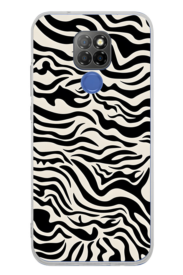 حافظة هاتف شفافة بنمط زيبرا متوافقة مع جهاز General Mobile GM 20 - 1