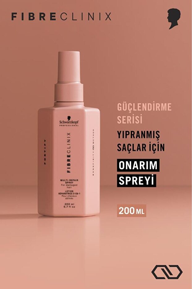 Fibre Clinix Yıpranmış Saçlar İçin Çok Yönlü Onarım Spreyi 200ml | İşlem Görmüş Saçlar