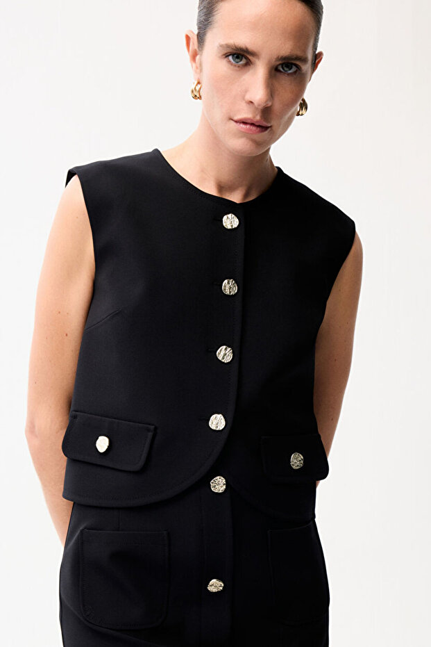 Cep Kapaklı Yelek - 1