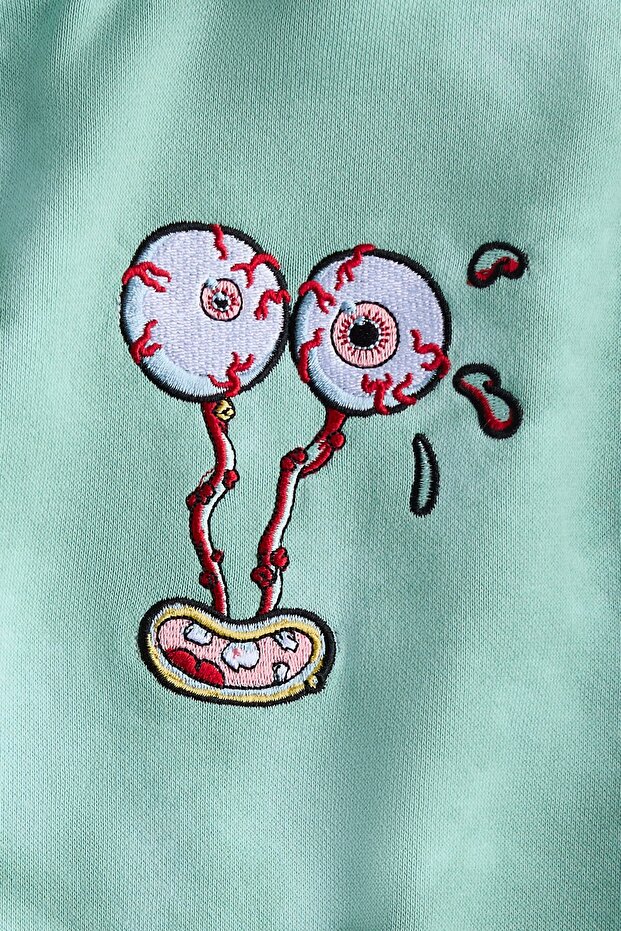 Kapüşonlu ve Baskılı Üst - 3