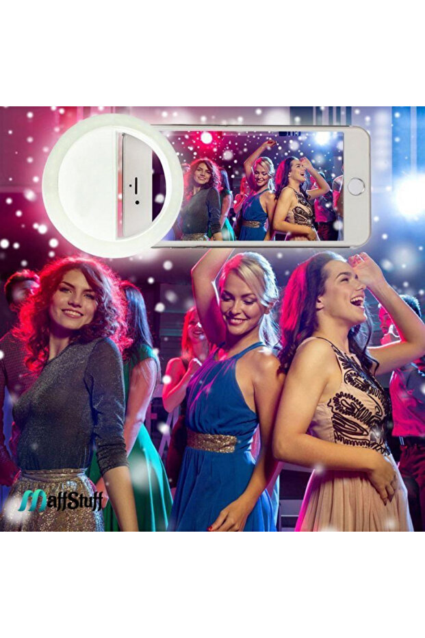 MaffStuff® Син LED селфи пръстен - 1