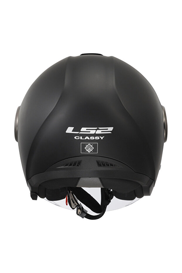 CLASSY MAT SİYAH KASK - 4