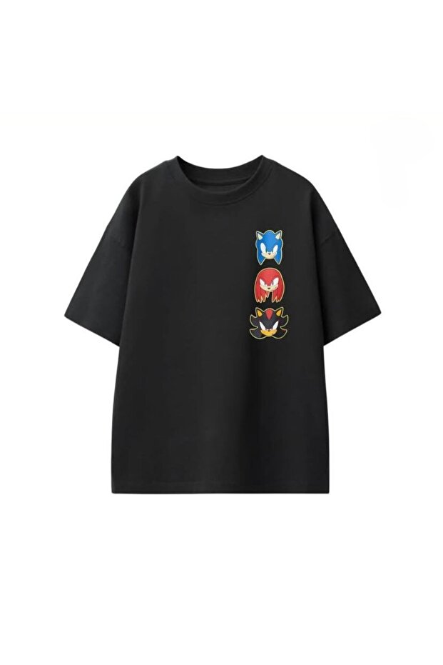 Children's Sonic Slways Running Printed Unisex Kids Summer T-Shirt