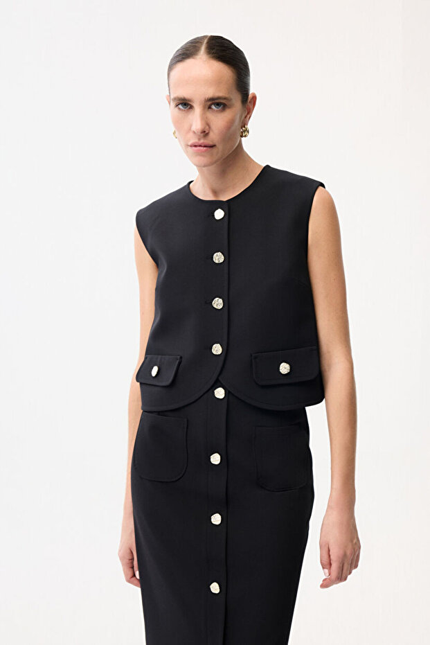 Cep Kapaklı Yelek - 4