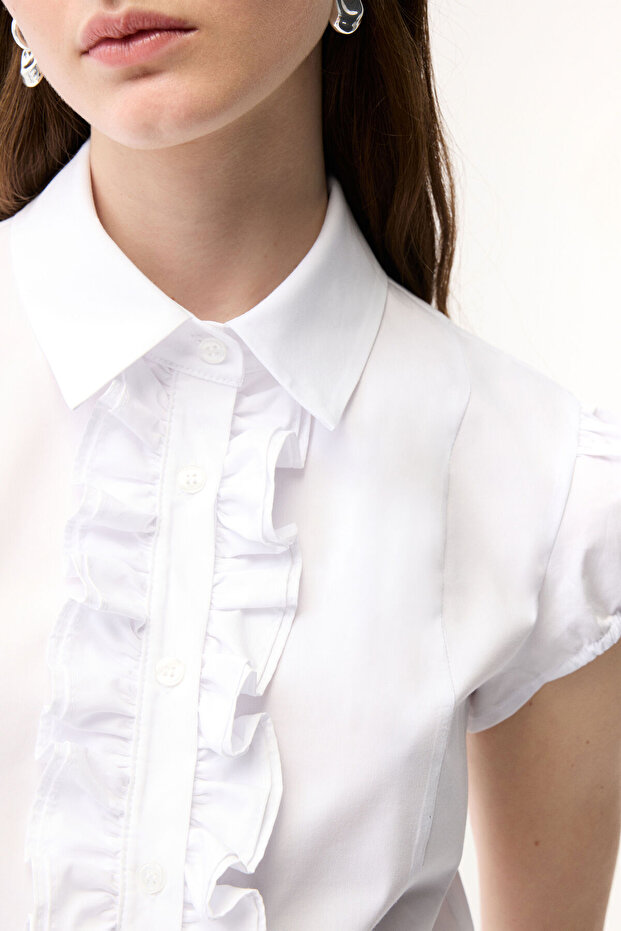 Büzgü Detaylı Gömlek - 2