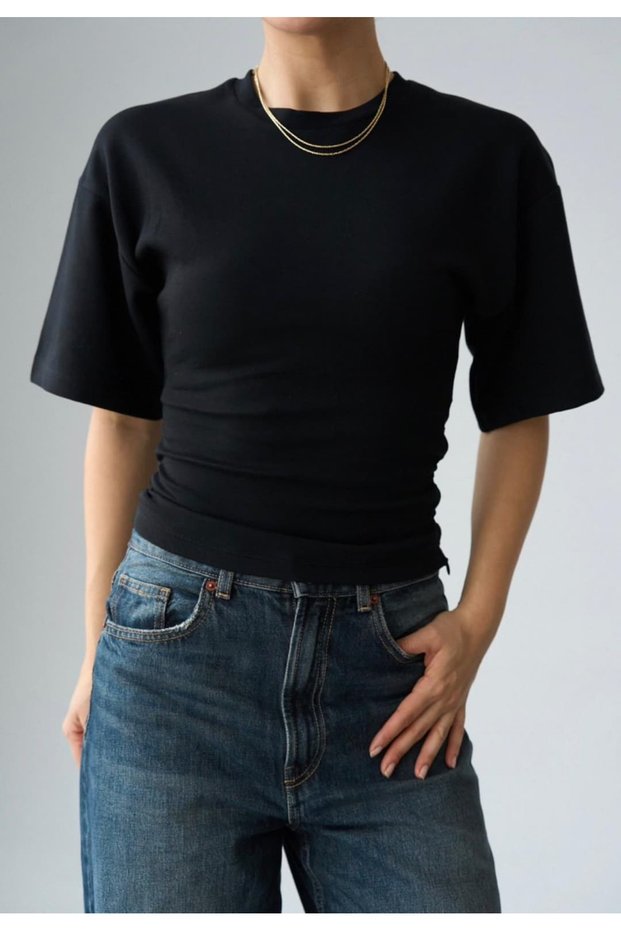 Waist Drawstring Detail Blouse