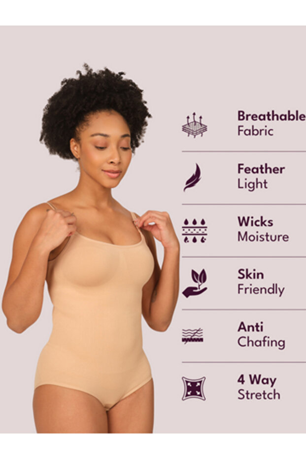 بدلة جسم بيج سادة - 3