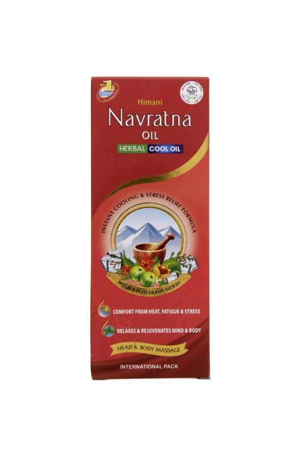 Navratna Mint Infused Anti-Stress Herbal Cooling Hair Oil (100ml)