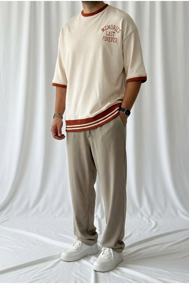 Memories Last Forever Embroidery Oversize T-Shirt