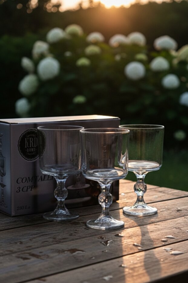 Ayaklı Cam Bardak - 3