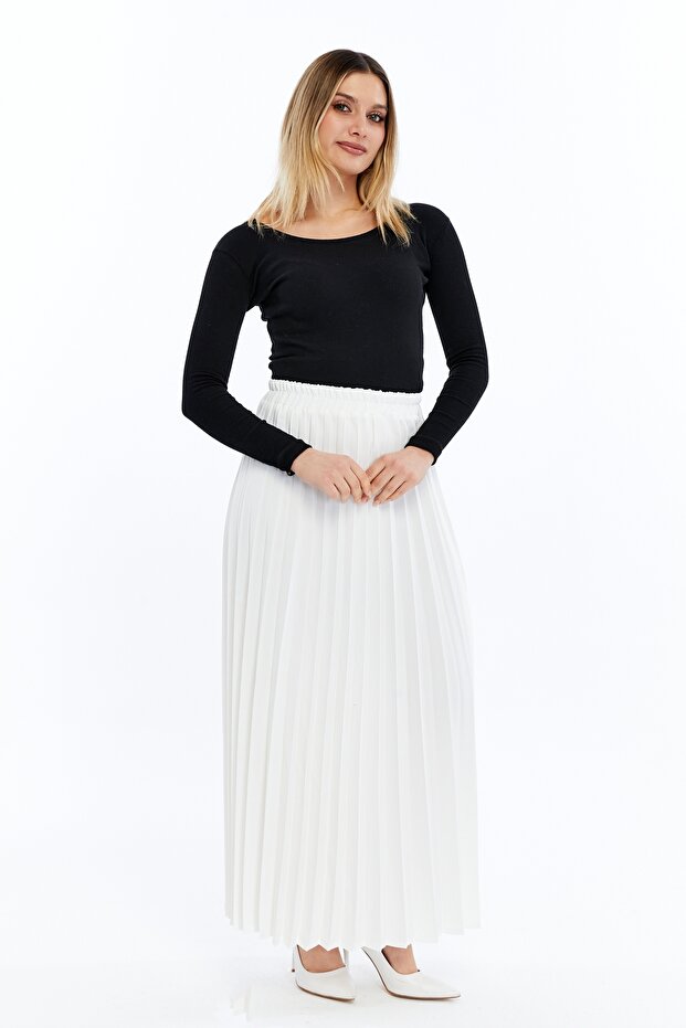 Piliseli Krep Etek - 2