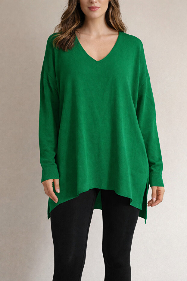Green Sweater Summer Thin - 1