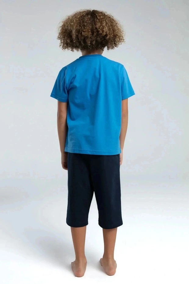 Boy's Blue Capri Set - 2