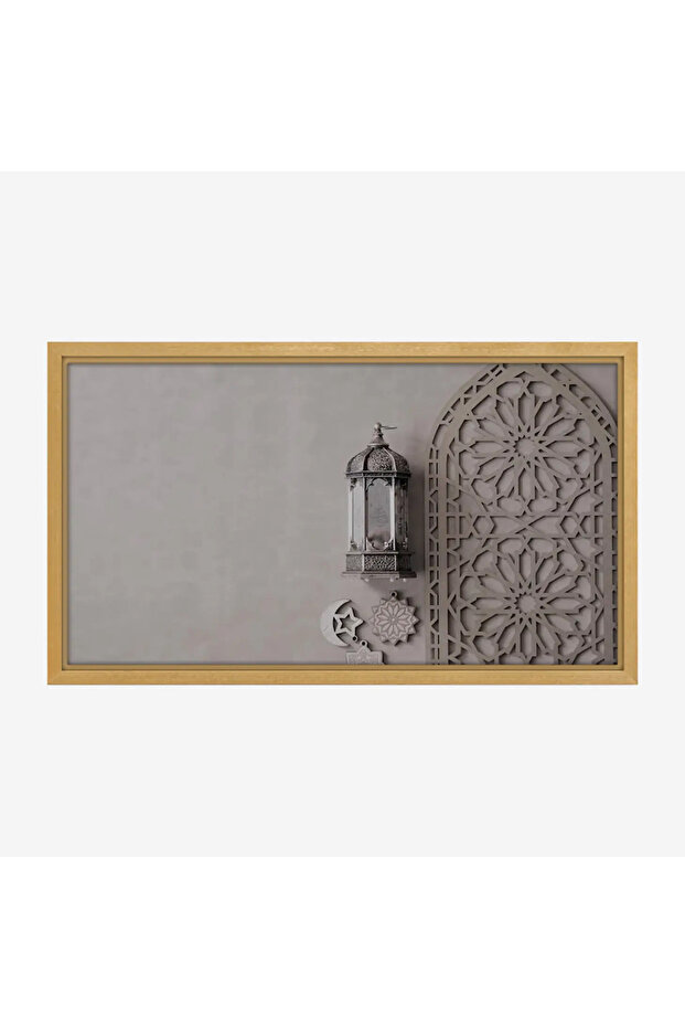لوحة كانفاس رمضان - ديكور روحاني أنيق للبيت - لوحات رمضانية فخمة - هدية رمضان مثالية