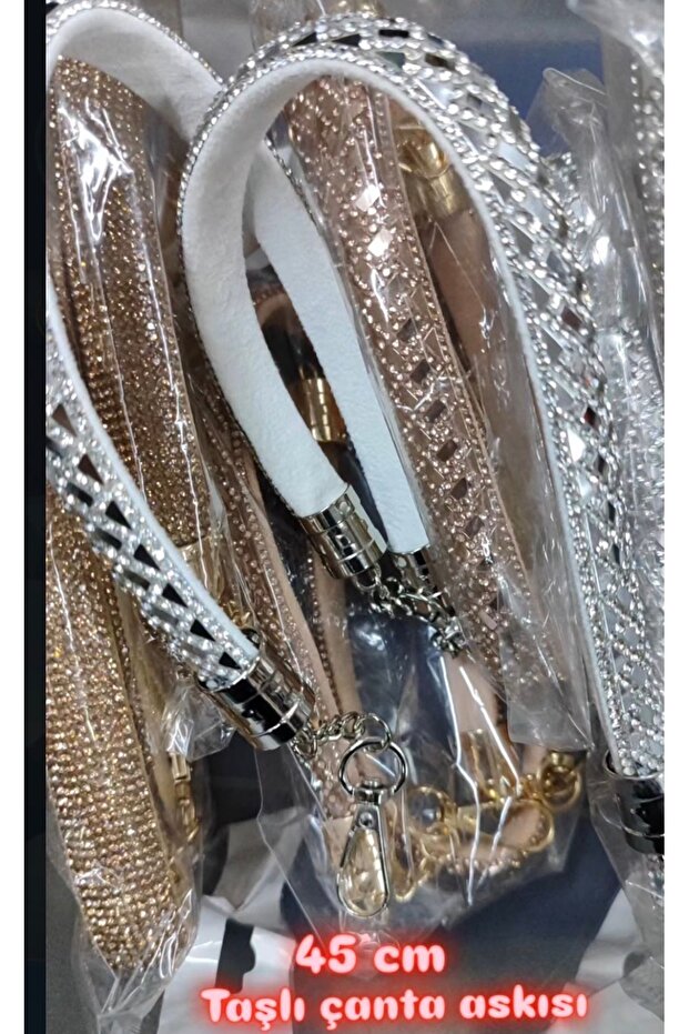 Taşlı çanta sapı çiftli - 2