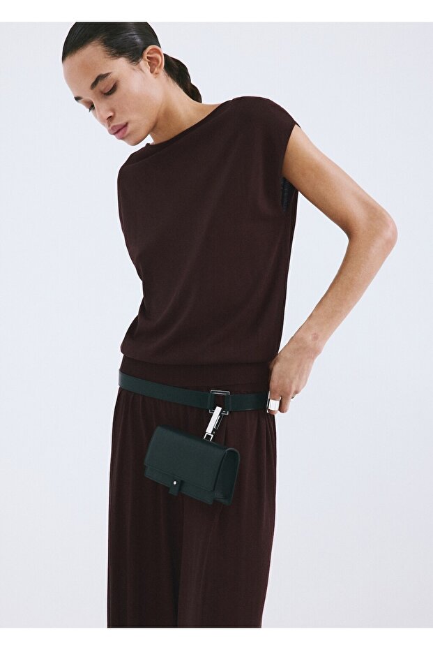 Balon kesim triko pantolon - 6