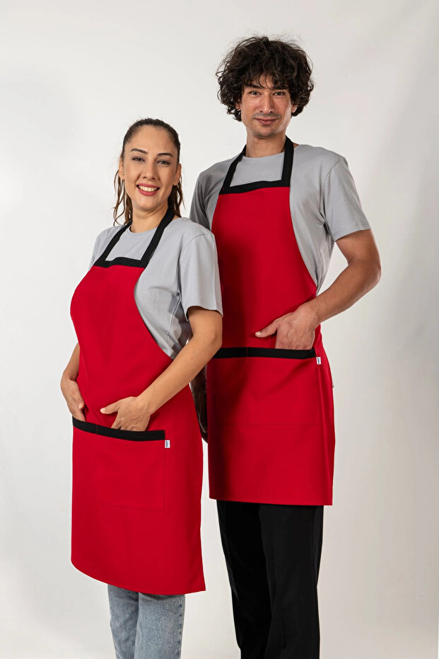 مريلة تيوس موديل باللون الأحمر