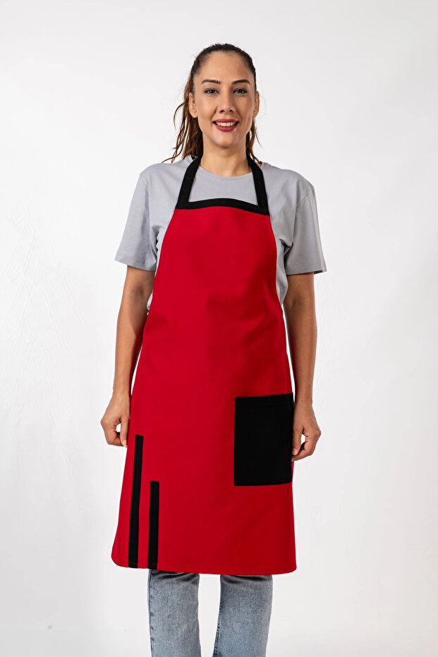 Efes Model Önlük Kırmızı - 4