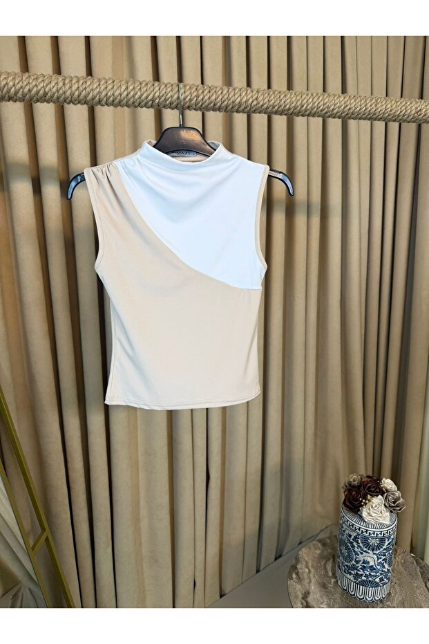 ÇİFT RENK DALGIÇ BLUZ - 1