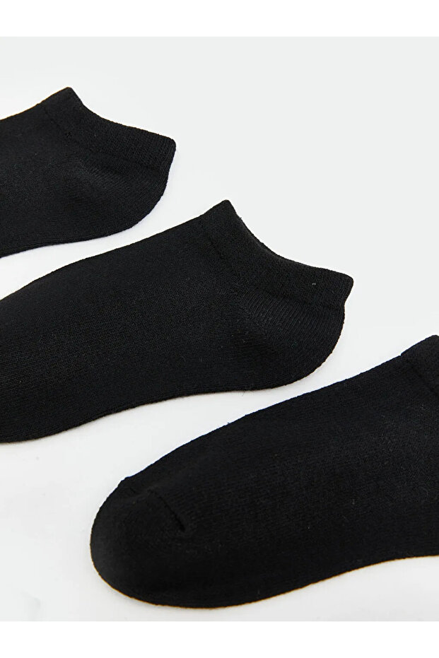 Black basic boy's bootie socks 5-pack - 2