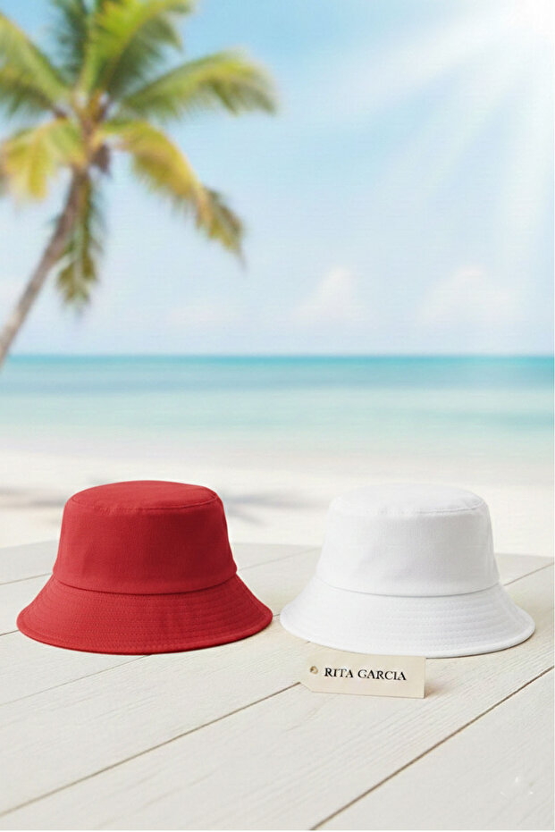 Advantage Pack of 2 Unisex Cotton Bucket Fisherman Hat Set
