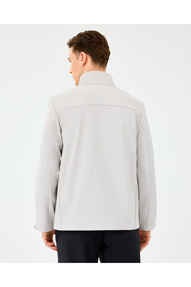 Jachetă M Softshell basic S2520132 Palton bărbați BEJ - 3