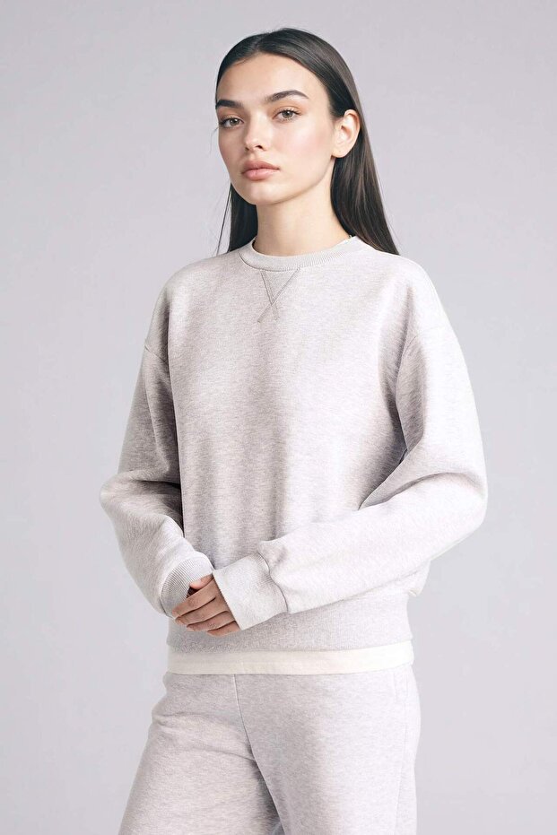 Relax Fıt Basıc Sweatshirt H2149AX25WN - 3