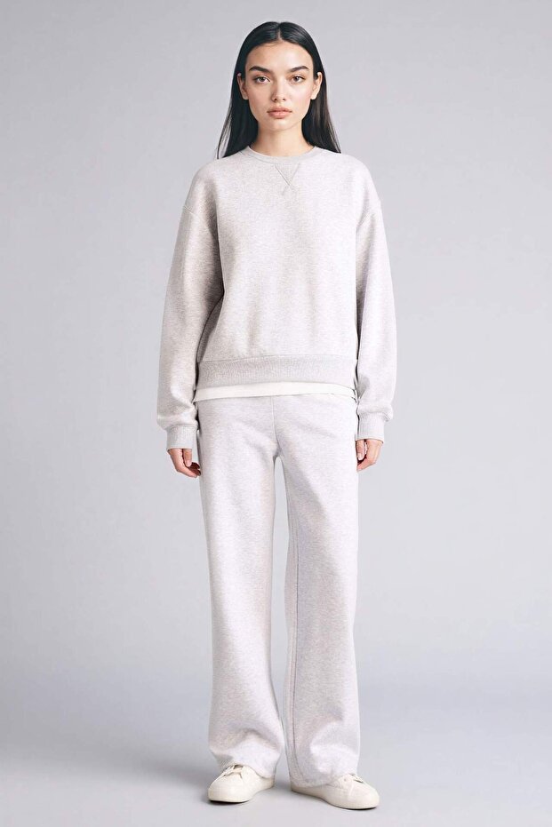 Relax Fıt Basıc Sweatshirt H2149AX25WN - 2