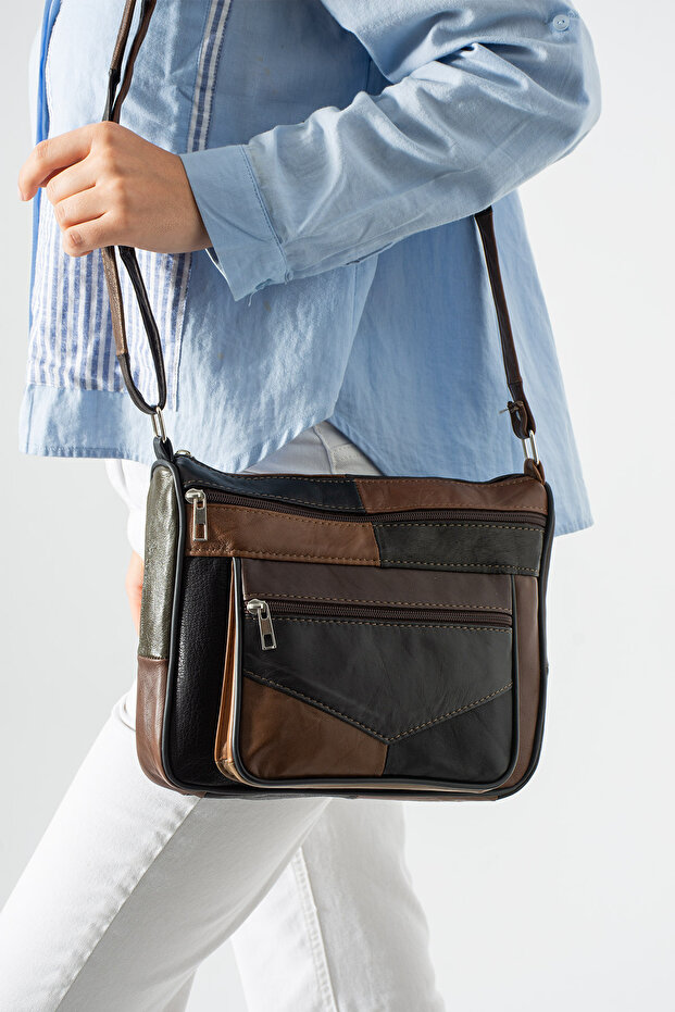 Women's Genuine Leather Strap Shoulder and Crossbody Bag