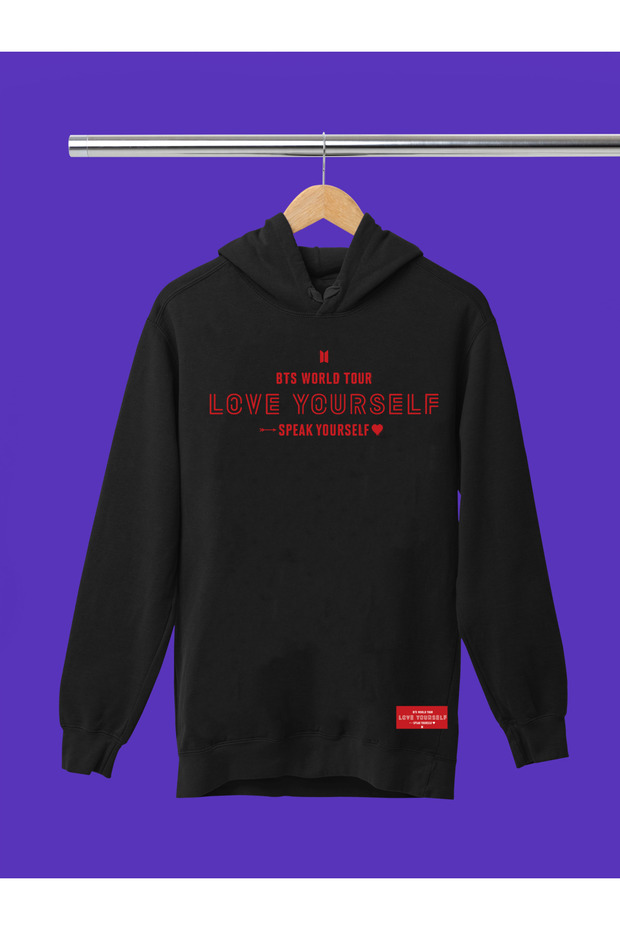 Bts Bangthan Boys Printed 3-Yarn Quality Soft Texture Hooded Children's Sweatshirt