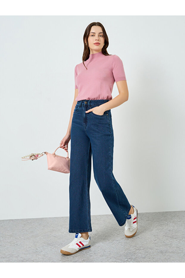 Women High-Rise Wide Leg Jeans