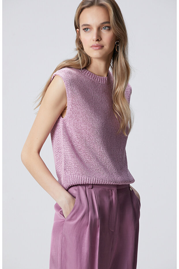 Menekşe Kolsuz Triko - 4