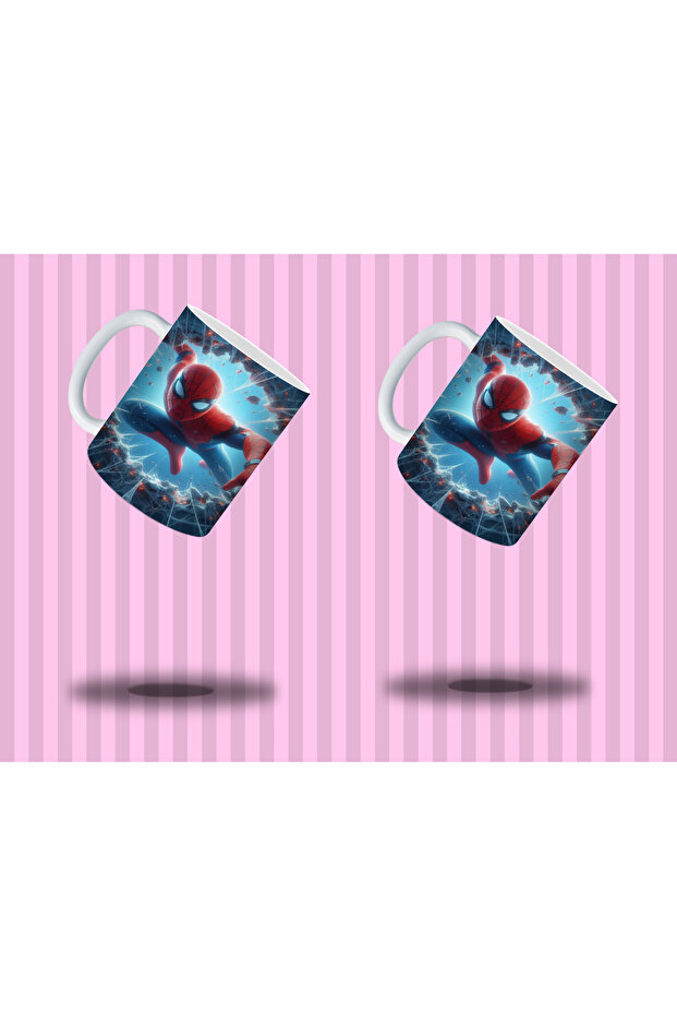 كوب سبايدرمان بتصميم شخصيةين 330 مل |   تأثير ثلاثي الأبعاد - 8