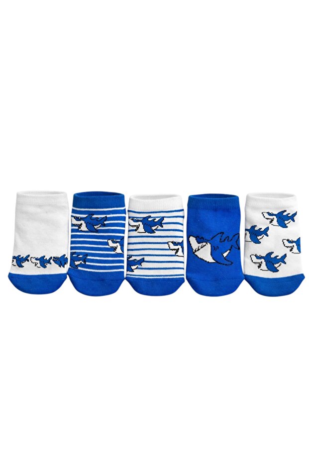 5-Pack Children's Cotton Booties Socks