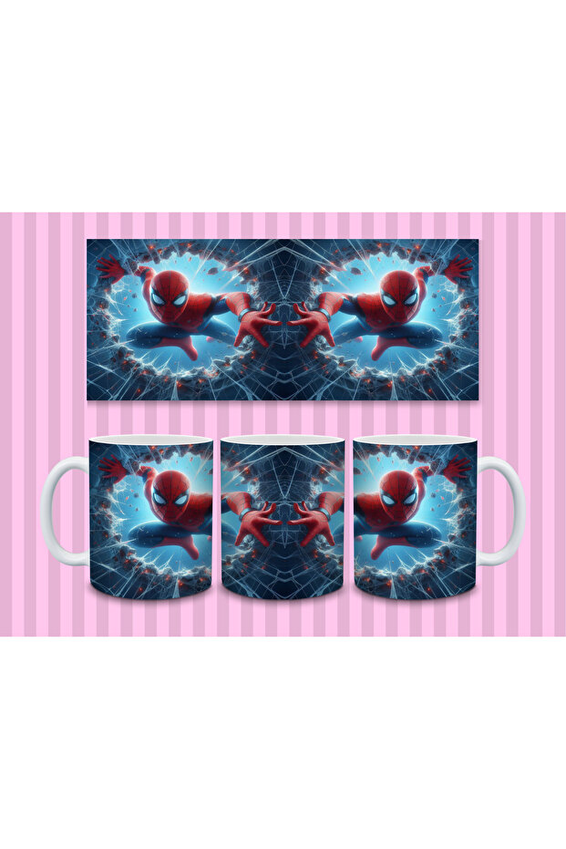 كوب سبايدرمان بتصميم شخصيةين 330 مل |   تأثير ثلاثي الأبعاد - 5