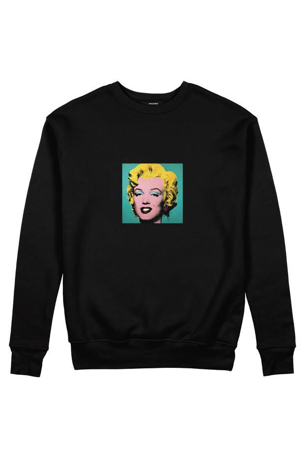 Andy Warhol / Marilyn Monroe Blue Sweatshirt - Black