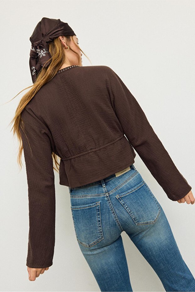 Çıtçıtlı açık gömlek - 5