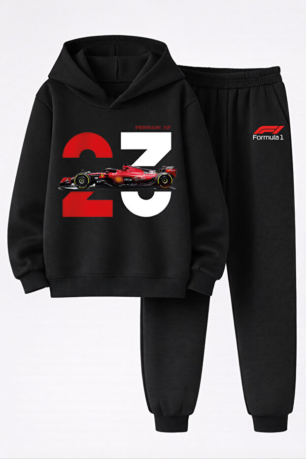 Ayrton Senna Printed 3-Yarn Quality Sweatshirt and Trackpants F1 Kids' Top-Bottom Set