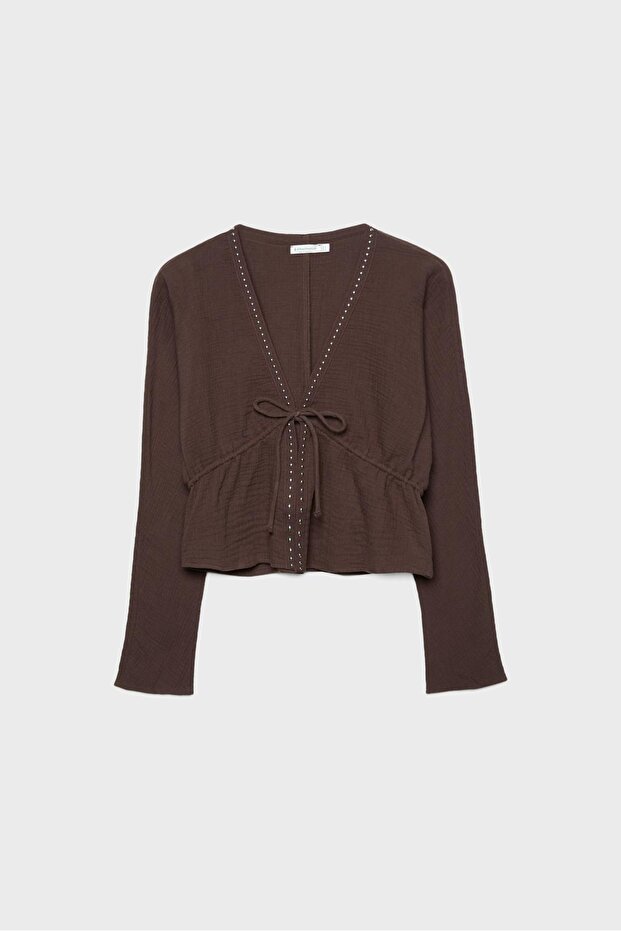 Çıtçıtlı açık gömlek - 6