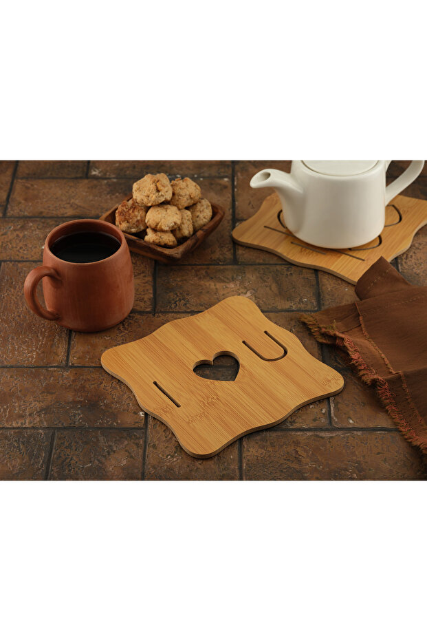 Bamboo Square Trivet – 16X16 cm | Natural and Heat-Resistant Kitchen Protector