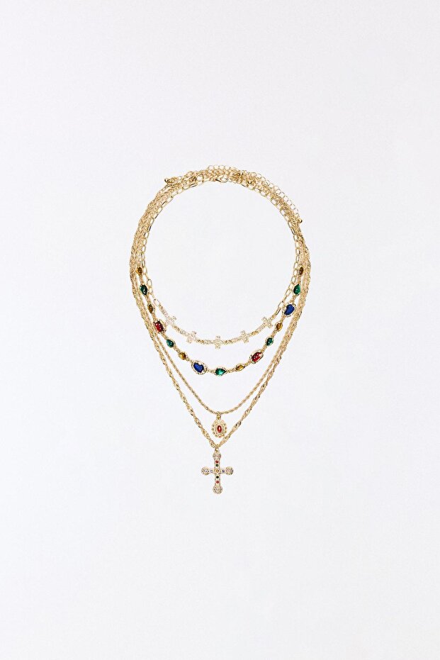 4'lü uçlu kolye seti - 1