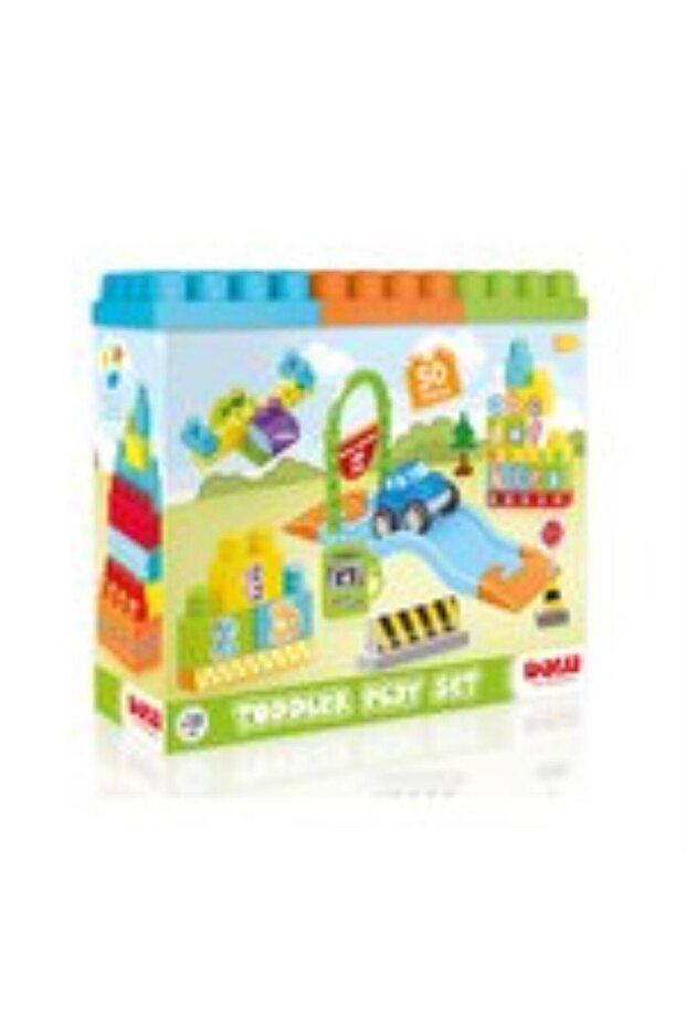 Toy Road and Block Set 50 Pieces - Green Standard