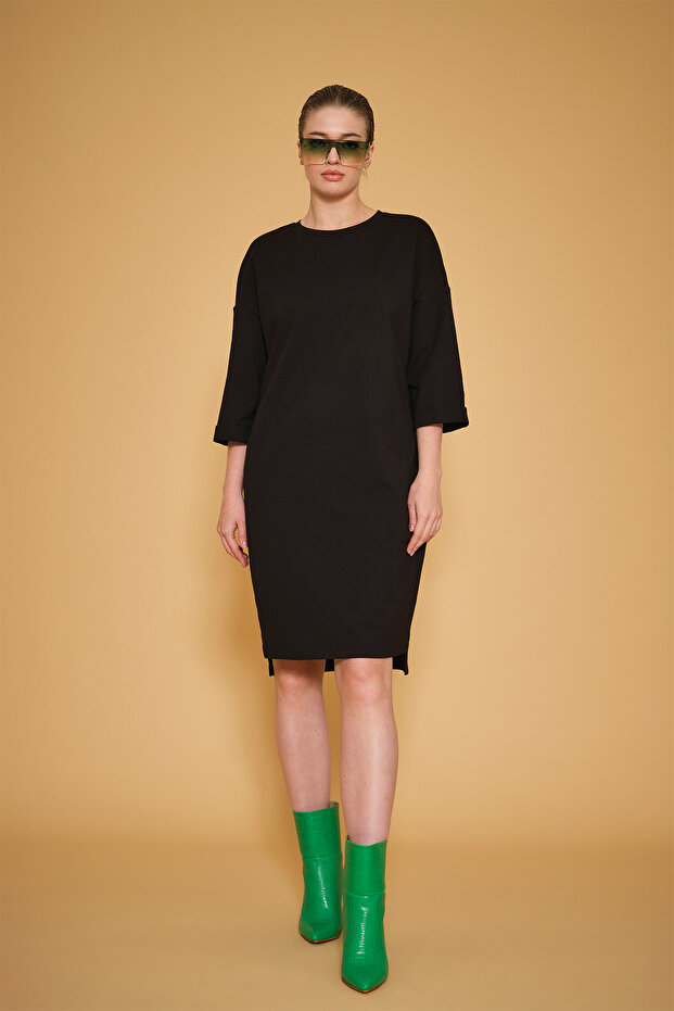 Sırt Baskılı Elbise - 2