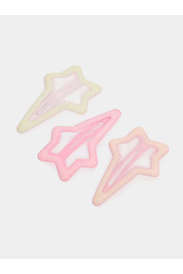 Pack of 3 - Girls Star Hair Clips